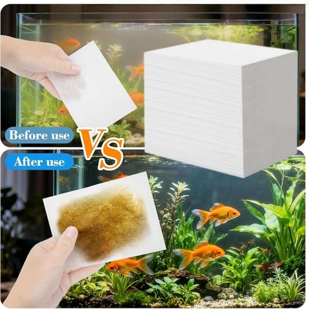 Aquarium Fish Yellow - 50 adet Balık Tankı Emici Kirlilik