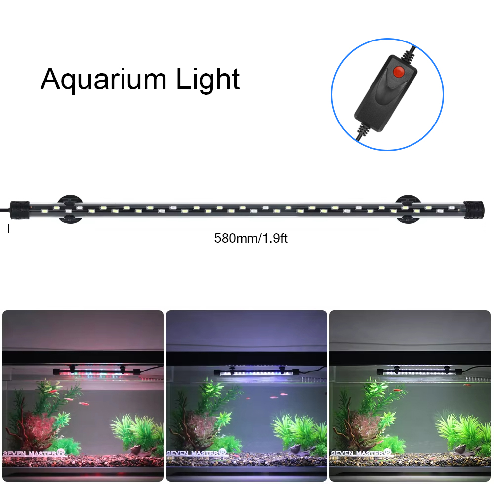 Aquarium Fish Enrichment - 58 CM Akvaryum Işık LED Bitki