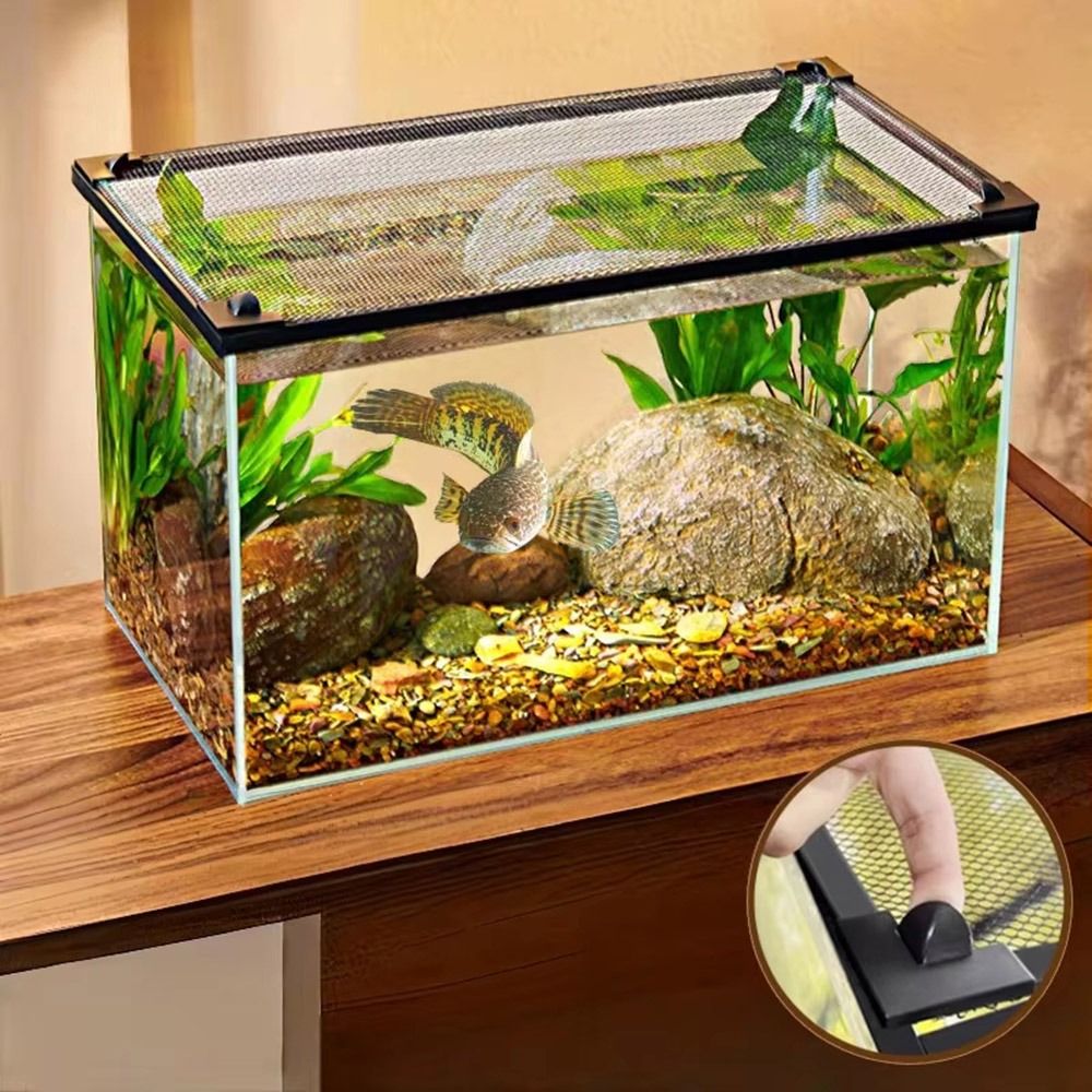 Aquarium Fish Net - Sağlam Manyetik Balık Tankı Kapağı DIY