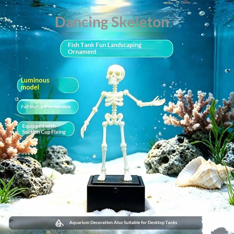 Aquarium Fish Youtube - 3D Baskılı Dans Eden İskelet Akvaryum