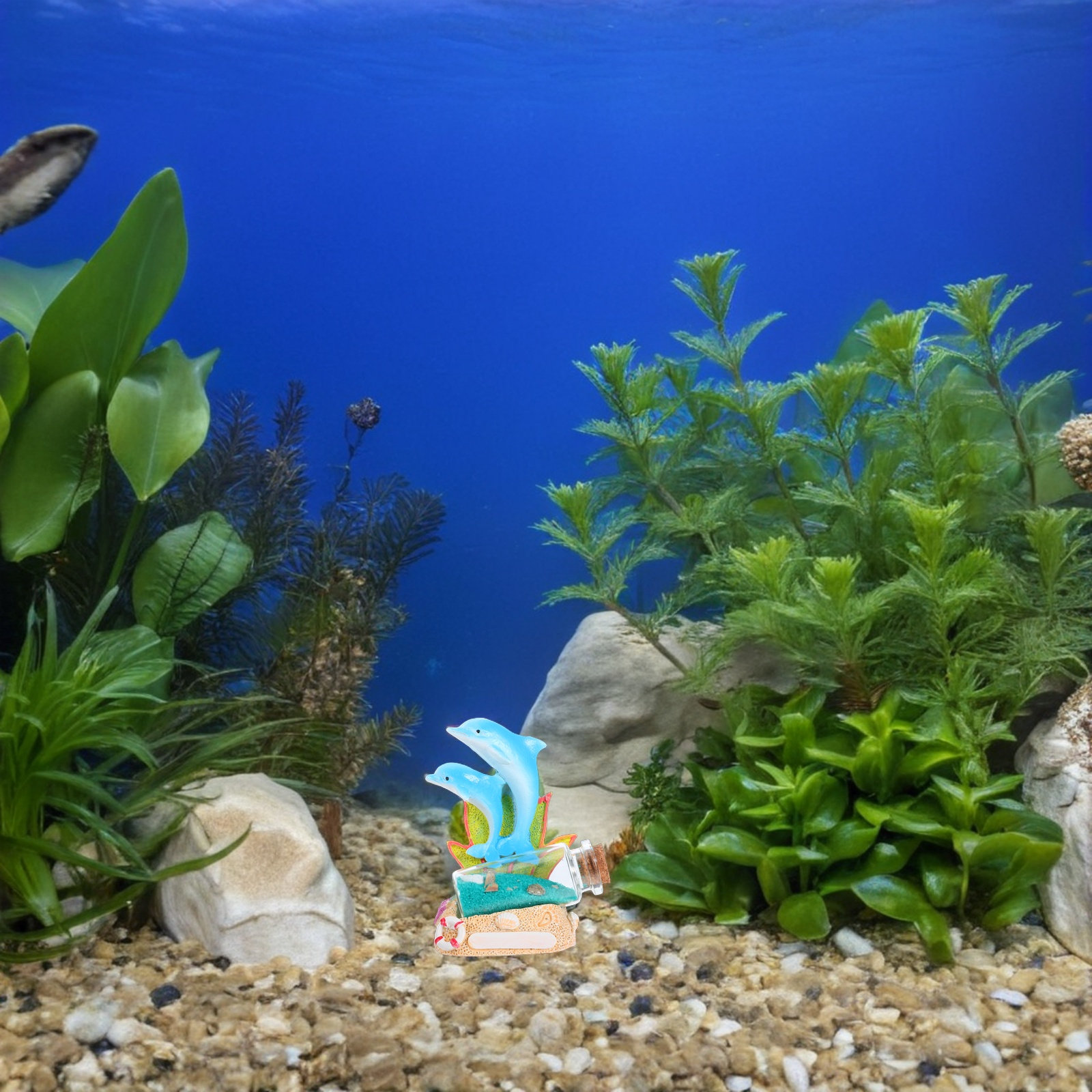 Yunus Heykeli, Drift Şişesi, R - Aquarium Fish Dolphin incelemesi ve fiyatı