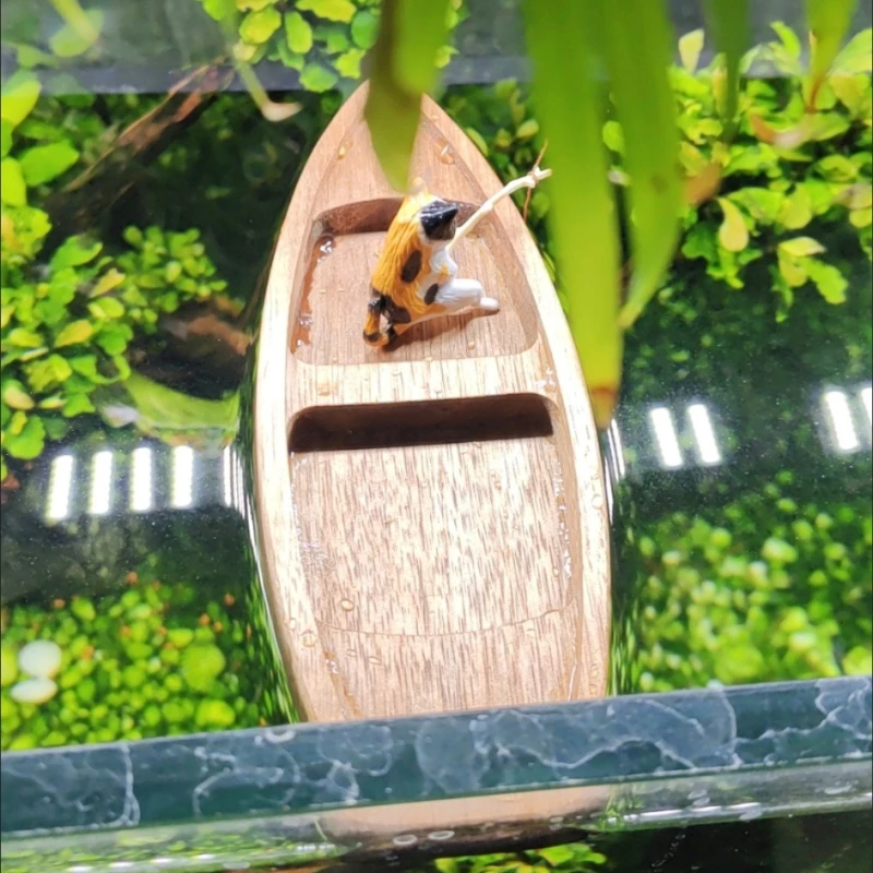 El yapımı Ahşap Tekne Mini Yüz - Aquarium Fish Hide incelemesi ve fiyatı