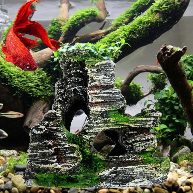 Akvaryum kumtaşı dekorasyon ba - Aquarium Fish Hide incelemesi ve fiyatı