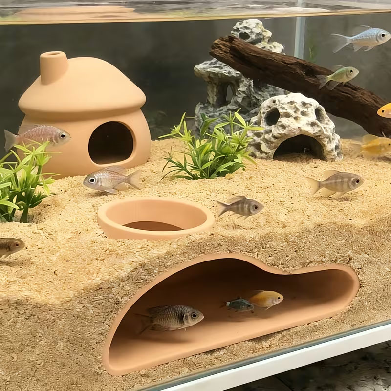 Apcarium Balık Tüneli Saklanma - Aquarium Fish Hide incelemesi ve fiyatı