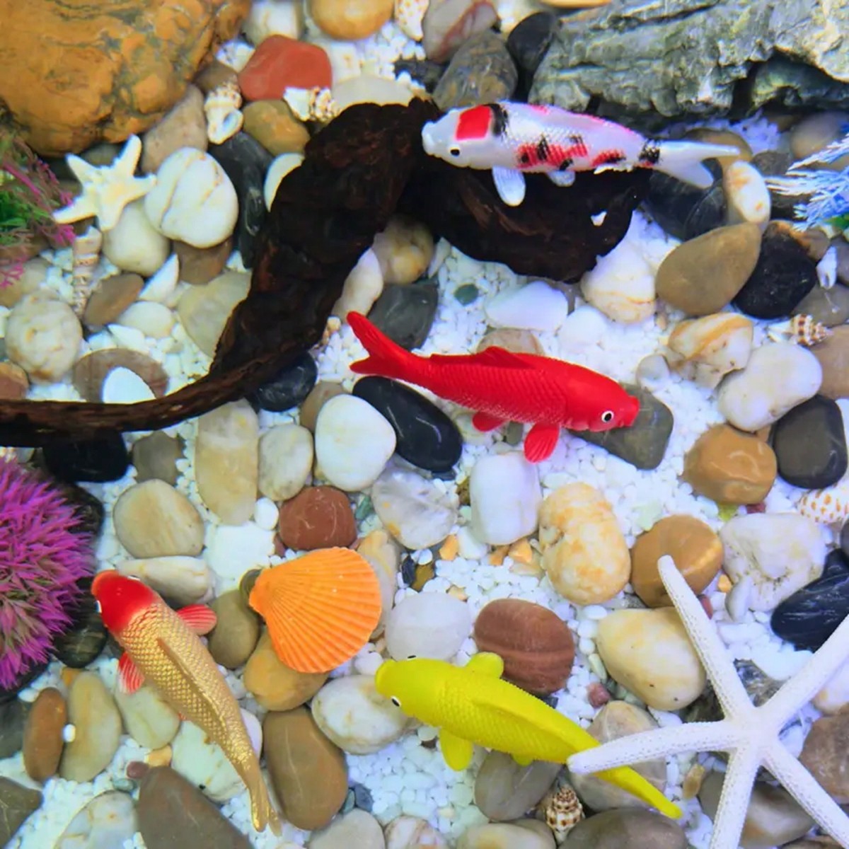 Akvaryumlar için 2 adet Renkli - Aquarium Fish Yellow incelemesi ve fiyatı